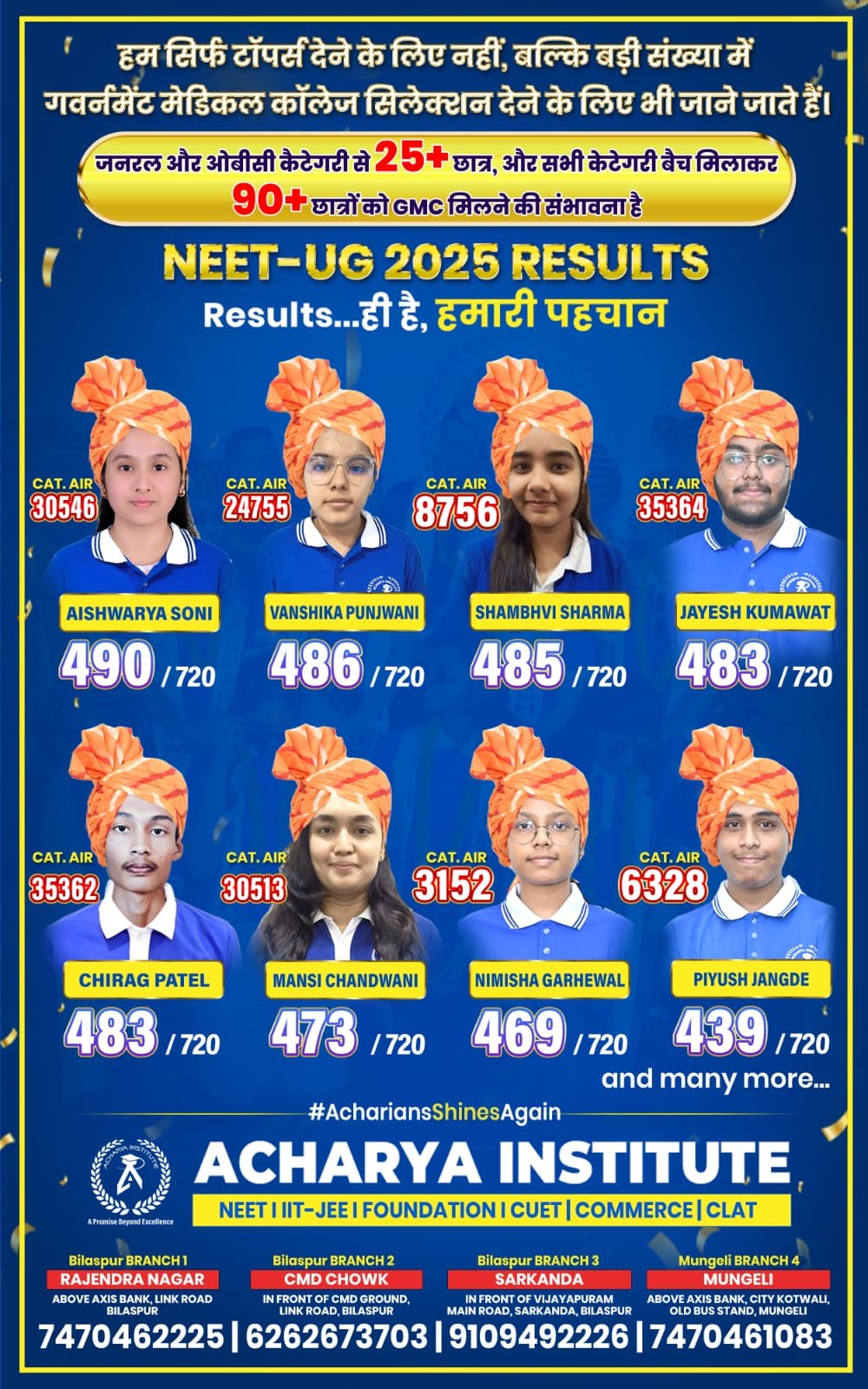 NEET-UG 2025 का रिजल्ट घोषित — और एक बार फिर बाज़ी मारी आचार… — 3